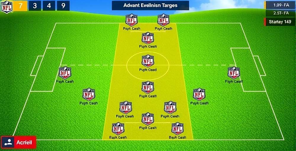 NFL India Grand Champion strategy screen showing a formation inspired by kabaddi tactics