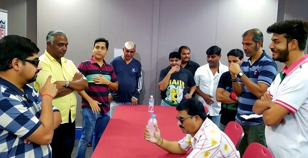 NFL India Grand Champion community event in Delhi with players and fans gathered